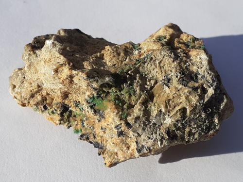 Adamite, Aragonite<br />Silberbergalm, Brixlegg, Kufstein District, Inn Valley, North Tyrol, Tyrol/Tirol, Austria<br />5,5 x 4 cm<br /> (Author: Volkmar Stingl)