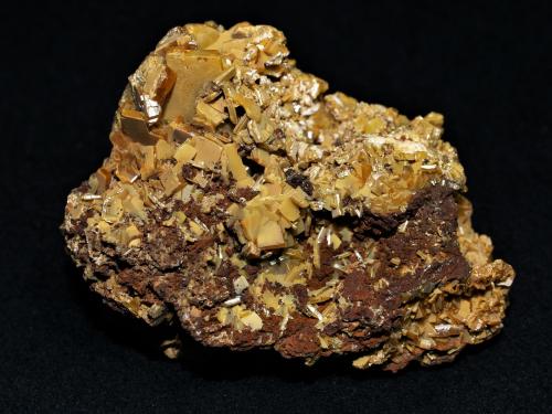 Wulfenite<br />Meica (Miess), Meica Municipality, Carinthia Region, Slovenia<br />7.5x5x3 cm''s<br /> (Author: Joseph DOliveira)