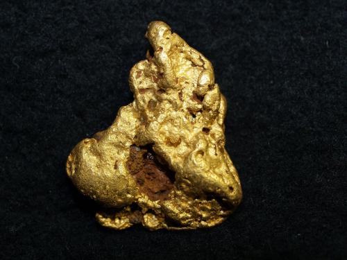 Gold<br />White Creek, Essequibo Islands-West Demerara Region, Guyana<br />2.2x1.8x.5 cm''s<br /> (Author: Joseph DOliveira)