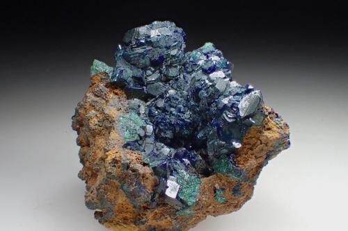Azurite and Malachite<br />Mine Bleu, Chessy-les-Mines, Les Bois d'Oingt, Villefranche-sur-Saône, Rhône, Auvergne-Rhône-Alpes, France<br />5 x 4,5 x 3 cm<br /> (Author: Benj)
