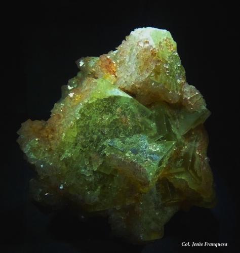 Fluorita.<br />Mina Matagalls (Minas de Sant Marçal), Sant Marçal, Viladrau, Comarca Osona, Gerona / Girona, Cataluña / Catalunya, España<br />100x80 mm.<br /> (Autor: Jesus Franquesa Baucells)