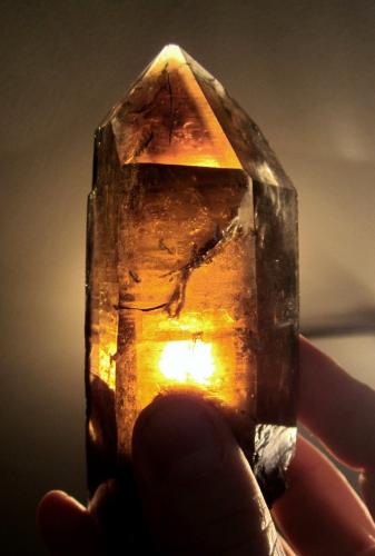 Quartz<br />Araçuaí, Vale do Jequitinhonha, Minas Gerais, Brazil<br />Crystal size 13 cm<br /> (Author: Tobi)