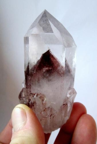 Quartz<br />Hyderabad District, Telangana, India<br />Crystal size 8,5 cm<br /> (Author: Tobi)