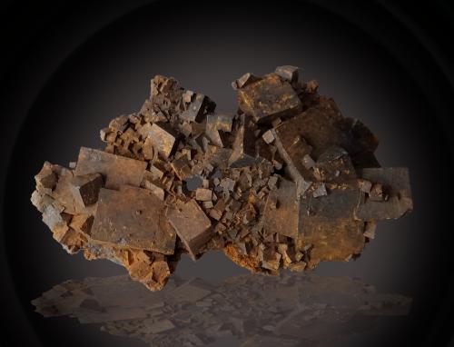 Goethite (limonite) after Pyrite<br />Pyrite deposit, Llanos de Arenalejos, Carratraca, Comarca Valle del Guadalhorce, Málaga, Andalusia, Spain<br />62 mm x 37 mm x 18 mm<br /> (Author: Firmo Espinar)