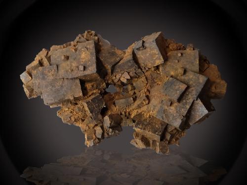 Goethite (limonite) after Pyrite<br />Pyrite deposit, Llanos de Arenalejos, Carratraca, Comarca Valle del Guadalhorce, Málaga, Andalusia, Spain<br />62 mm x 37 mm x 18 mm<br /> (Author: Firmo Espinar)