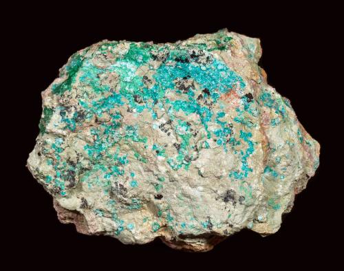 Ortoserpierita [Orthoserpierite]<br />Chessy-les-Mines, Les Bois d'Oingt, Villefranche-sur-Saône, Rhône, Auvergne-Rhône-Alpes, Francia<br />7 x 5 cm.<br /> (Autor: Antonio P. López)