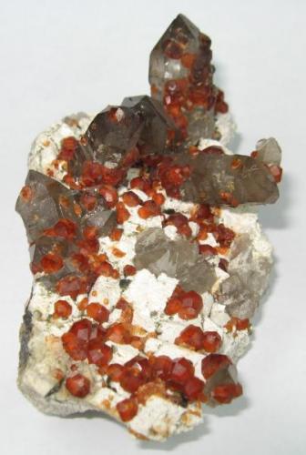 Spessartine, quartz
Lechang Mine, Lechang, Shaoguan, Guangdong, China
125 mm x 68 mm (Author: Carles Millan)