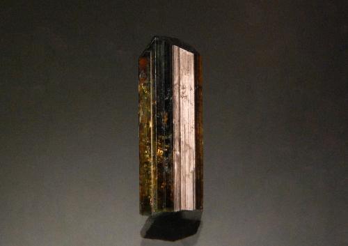 Epidote<br />Belvidere Mountain Quarries, Lowell & Eden, Orleans and Lamoille Counties, Vermont, USA<br />2.4 x 1.0 cm<br /> (Author: Michael Shaw)