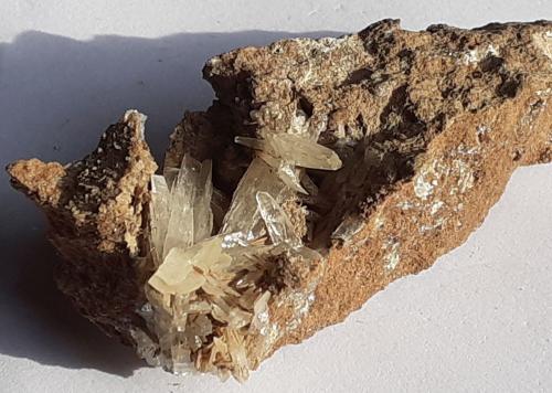 Aragonite<br />Magnesite deposit, Bürglkopf, Hochfilzen, Kitzbühel District, North Tyrol, Tyrol/Tirol, Austria<br />6 x 3 cm<br /> (Author: Volkmar Stingl)