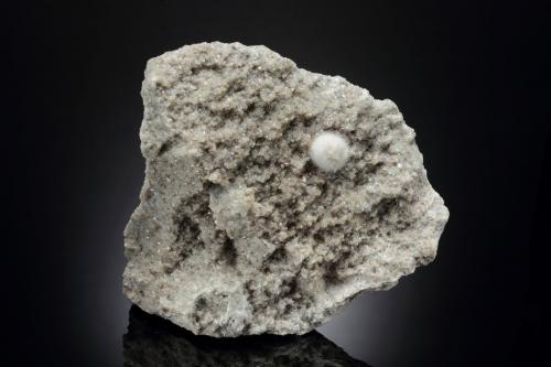 Bavenite<br />Beura Quarries, Beura-Cardezza, Ossola Valley, Verbano-Cusio-Ossola Province, Piedmont (Piemonte), Italy<br />11.5 x 12.5 x 6 cm / main crystal: 1.0 cm<br /> (Author: MIM Museum)