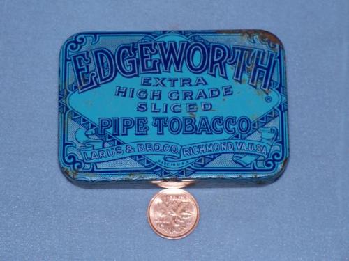 Here’s the front of the tobacco tin. (Author: Ed Huskinson)