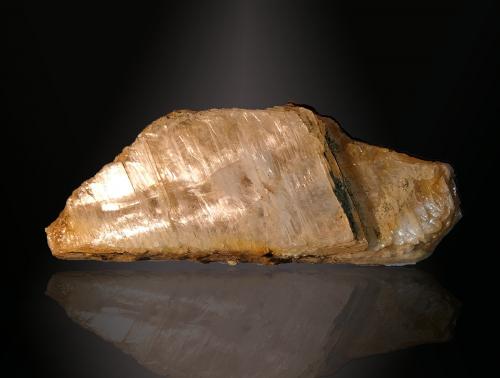 Gypsum<br />Prusia Mine, El Palain mining area, El Llano de Don Antonio, Carboneras, Comarca Levante Almeriense, Almería, Andalusia, Spain<br />82 mm x 37 mm x 12 mm<br /> (Author: Firmo Espinar)
