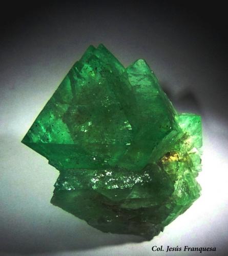Fluorita.<br />Zona Orange river, Kakamas, Distrito ZF Mgcawu, Provincia Septentrional del Cabo, Sudáfrica<br />60x40 mm.<br /> (Autor: Jesus Franquesa Baucells)