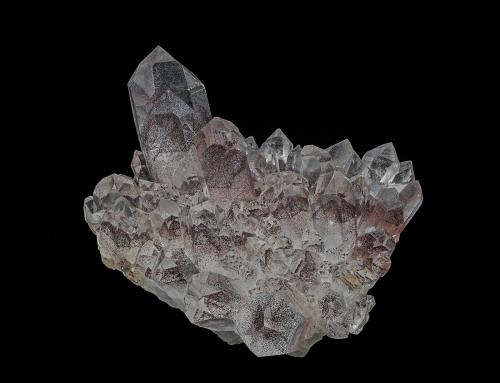 Quartz, Hematite<br />Hyderabad District, Telangana, India<br />15.0 x 12.0 cm<br /> (Author: am mizunaka)