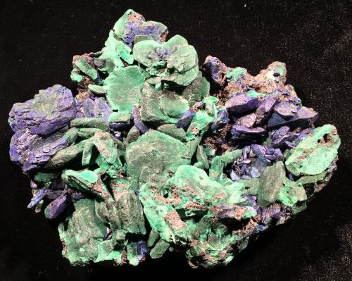 Azurite, Malachite<br />Khanong open pit, Sepon Mine, Vilabouly District, Savannakhét Province, Laos (Lao P.D.R.)<br />167 mm X 133 mm X 45 mm<br /> (Author: Robert Seitz)