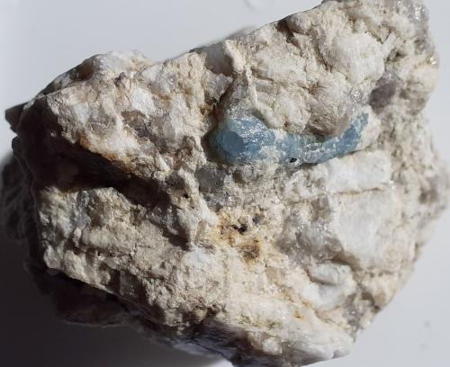 Beryll (variety aquamarine)<br />Sabac, Macva District, Central Serbia, Serbia<br />5 x 3,5 cm<br /> (Author: Volkmar Stingl)