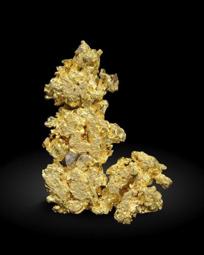 Gold<br />Aouint Ighoman, Assa-Zag Province, Guelmim-Oued Noun Region, Morocco<br />Specimen height 1,4 cm<br /> (Author: Tobi)