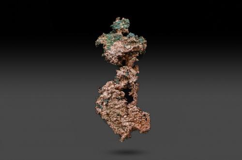 Copper<br />Keweenaw Copper District, Ontonagon County, Michigan, USA<br />136.1 x 50.6 x 18 mm<br /> (Author: k-m.minerals)