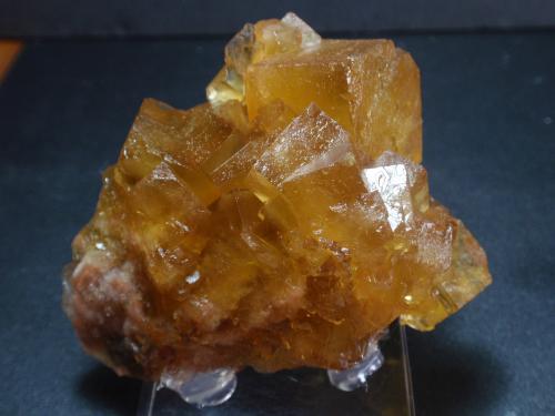 Fluorita<br />Aouli, distrito minero Mibladen, Mibladen, Midelt, Provincia Midelt, Región Drâa-Tafilalet, Marruecos<br />75x60 mm<br /> (Autor: Ignacio)