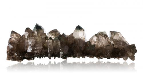 Quartz<br />Aiguille de l'Eboulement, Les Petites Jorasses, Mont Blanc Massif, Chamonix, Haute-Savoie, Auvergne-Rhône-Alpes, France<br />74 x 12 x 23 cm / main crystal: 22.0 cm<br /> (Author: MIM Museum)