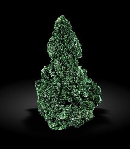 Metatorbernite<br />Shinkolobwe, Cinturón de cobre de Katanga, Katanga (Shaba), República Democrática del Congo (Zaire)<br />17 x 12 x 26 cm / main crystal: 1.3 cm<br /> (Author: MIM Museum)