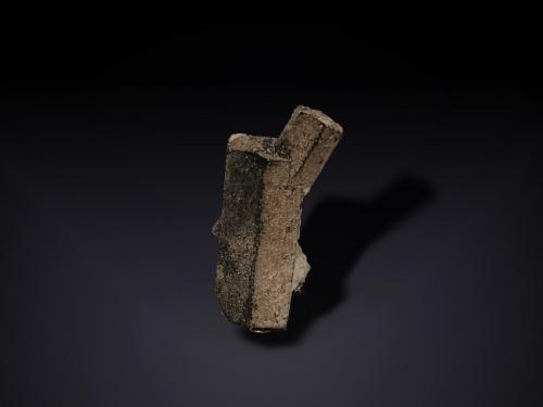 Ferro-hornblende<br />Watchtower del Rayo, Punta del Rayo, Carboneras, Comarca Levante Almeriense, Almería, Andalusia, Spain<br />10 mm x 21 mm x 6 mm<br /> (Author: Firmo Espinar)