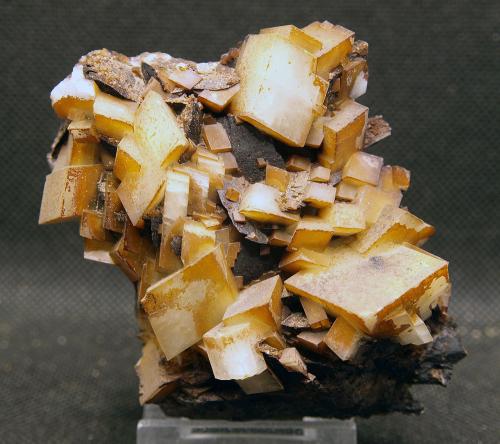 Dolomita<br />Minas de hierro de Ojos Negros, Ojos Negros, Comarca Jiloca, Teruel, Aragón, España<br />7 x 5.5 cm<br /> (Autor: Pedro Antonio)