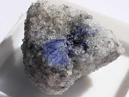 Dumortierite<br />Tsodilo Hill, North-West District (Ngamiland), Botswana<br />2 x 1,5 cm<br /> (Author: Volkmar Stingl)