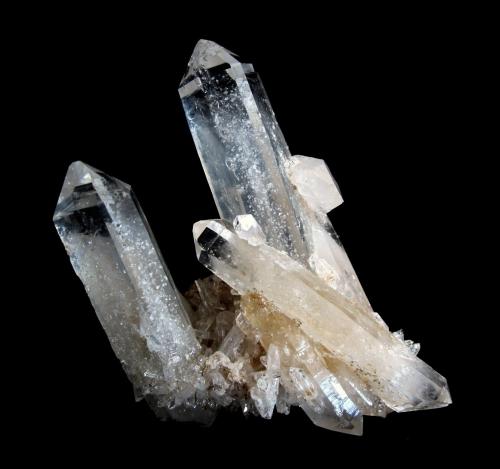 Quartz<br />Santander Department, Colombia<br />Specimen size and also largest crystal size 13 cm<br /> (Author: Tobi)