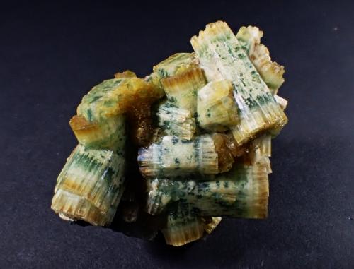 Beryl (variety aquamarine, variety heliodor), Feldspar, Schorl<br />Erongo Mountain, Usakos, Erongo Region, Namibia<br />52 mm x 47 mm x 30 mm<br /> (Author: Don Lum)