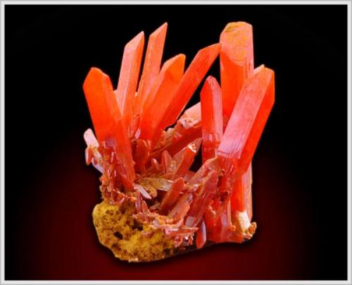 Crocoite - The Adelaide Mine - Dundas - Tasmania - thumbnail (1.5 x 1.5 x 1.0 cm) (Author: jaysminerals)