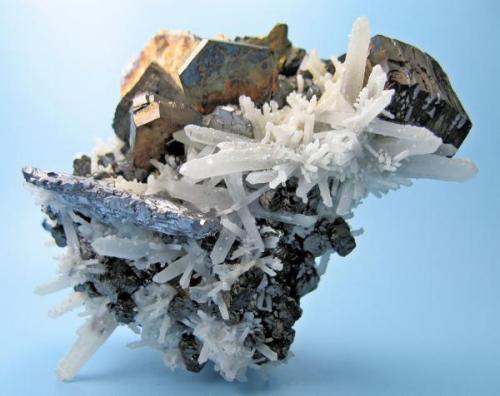 Pyrrhotite, galena, sphalerite, quartz
Nikolaevskiy Mine, Dal’negorsk, Primorskiy Kray, Russia
68 mm x 48 mm

Full view (Author: Carles Millan)