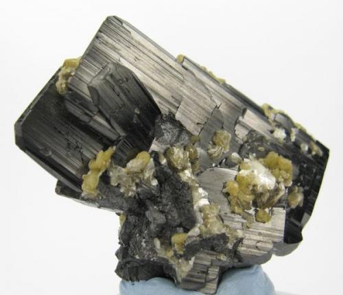 Ferberite, siderite, muscovite
Panasqueira Mines, Level 2, Panasqueira, Covilhã, Castelo Branco District, Portugal
56 mm x 45 mm (Author: Carles Millan)