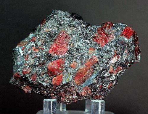 Rhodonite in Galena

Broken Hill
New South Wales
Australia

7.7 x 5.5 x 4.6 cm overall
2.1 cm crystal (Author: GneissWare)