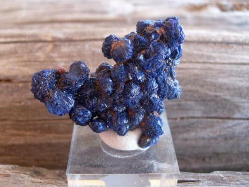 Azurite, Morenci, Arizona, about 2 cm across (Author: Darren)