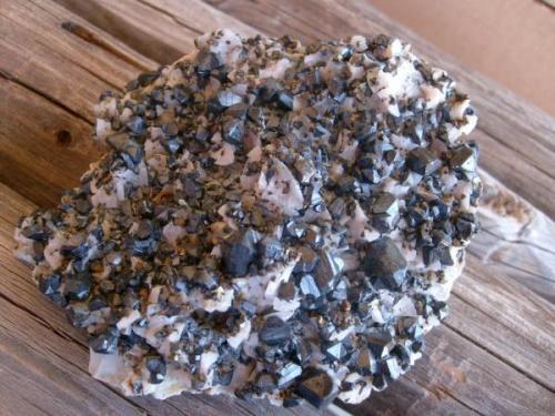 Sphalerite, Chalcopyrite, on Dolomite, about 15 cm. Label only said "Iron County, Missouri" (Author: Darren)