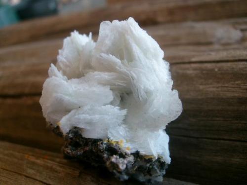 Barite with minor Mimetite, San Francisco Mine, Sonora, Mexico. 3 cm. (Author: Darren)