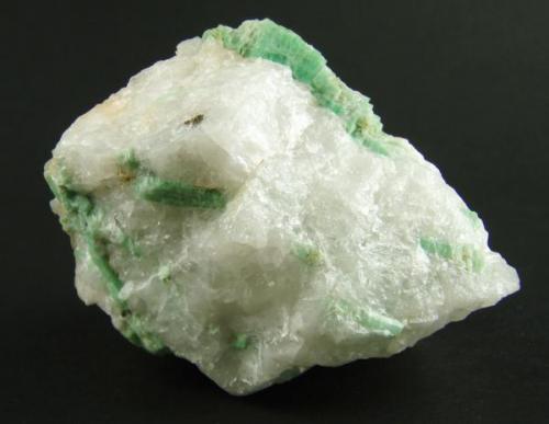 Ten years ago I visited the "Cleopatra emerald mines" I was working a week under very hard conditions and found some specimens of very lower quality but very special for me. (I think you understand) 
7 x 6,5 x 6 cm
Wadi el Sikeit (Egipto) (Author: Granate)