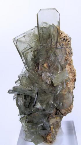 Baryte
Cerro Huarihuyn, Miraflores, Huamalíes Province, Huánuco Department, Peru
102 mm x 56 mm. Main crystal: 30 mm x 23 mm (Author: Carles Millan)