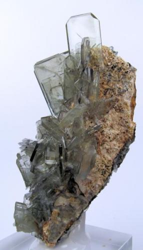 Baryte
Cerro Huarihuyn, Miraflores, Huamalíes Province, Huánuco Department, Peru
102 mm x 56 mm. Main crystal: 30 mm x 23 mm (Author: Carles Millan)