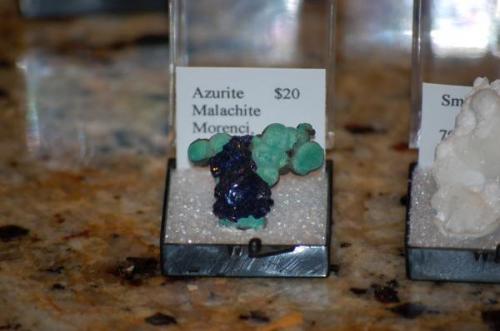 close up of Azurite and Malachite thumbnail (Author: Gail)