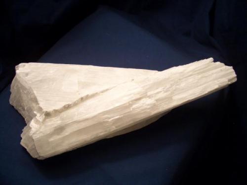 I like this Kernite because it is simple and was a new mineral for me. it is a bit difficult to display at it is 10 1/2" x 4/12"  3" (26.6cm x 11.4cm x 7.6cm). It is from kern Co., California. I purchased this piece a few years ago at the Alaska Miners Convention Rock and Mineral show. (Author: Jim Prentiss)
