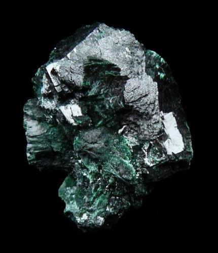 Malachite Congo or Namibia?
on the back,some plancheite and native copper. (Author: parfaitelumiere)