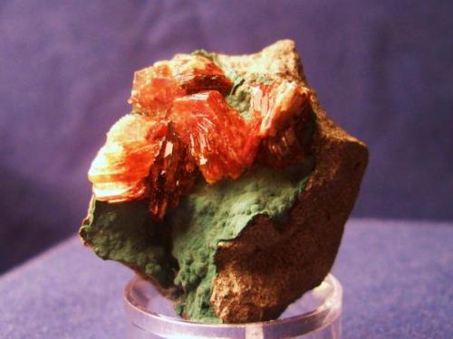 Here is a different Heulandite from Pato Branco, Parana, Brazil. The specimen is 1" square (2.4cm) (Author: Jim Prentiss)