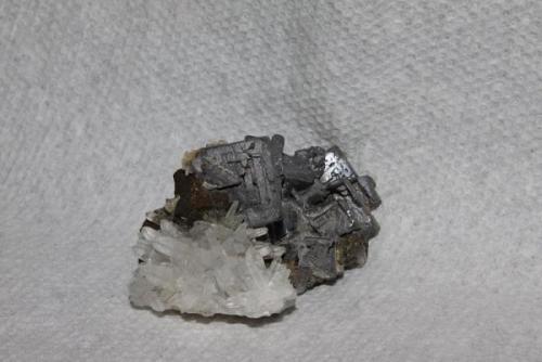 Galena and quartz from Konski dol deposit, Bulgaria. 6x2.5x3 cm. (Author: Jessica Simonoff)