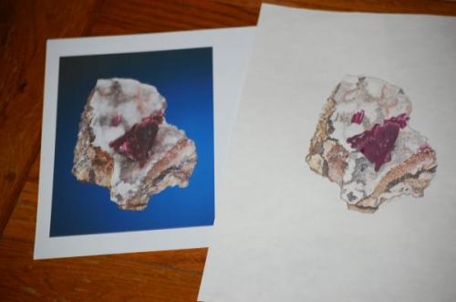 Erythrite, Morocco
Photo and painting. (Author: Gail)