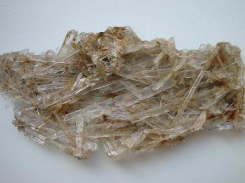 Collecting minerals is sometimes quite a funny thing. You find them where you don´t consider them to be. This gypsum comes from the Jordansprudel, a mineral spring near Bad Oeynhausen, Westphalia. The crystals sometimes really plug the water pipes... (Author: Andreas Gerstenberg)