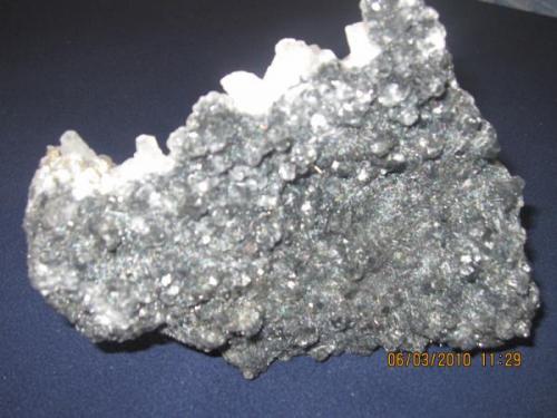 very rare hairy mineral with pulmozyte (bulanzeryte) , plumbocalcite , calcite size 18cm x 14cm (Author: Besi)
