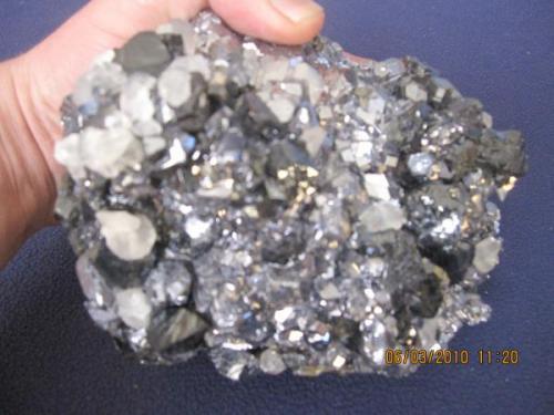 Rare mineral with schvalerite , (PB) , calcite , pyrite (Author: Besi)
