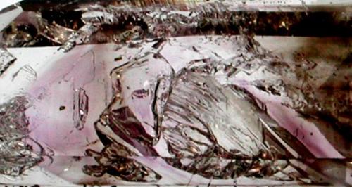Amethyst and Smoky Quartz. Detail. 10x3,2x3 cm. (Author: José Miguel)